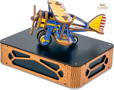 WOODEN CITY 3D puzzle Dvouplošník Limitovaná edice 65 dílků