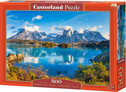 CASTORLAND Puzzle Torres Del Paine, Patagonie, Chile 500 dílků