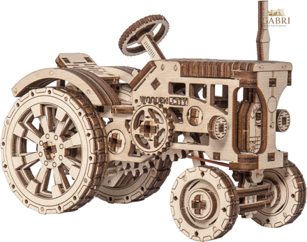WOODEN CITY 3D puzzle Traktor 164 dílků