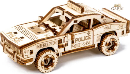 WOODEN CITY 3D puzzle Superfast Police Car