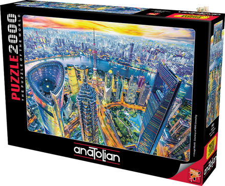 ANATOLIAN Puzzle Pohled na Šanghaj 2000 dílků
