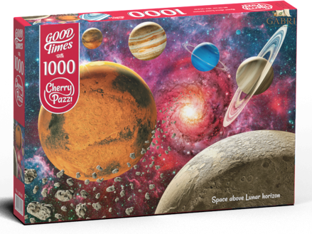 CHERRY PAZZI Puzzle Vesmír nad měsíčním horizontem 1000 dílků