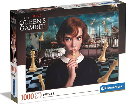 CLEMENTONI Puzzle Netflix: Dámský gambit 1000 dílků