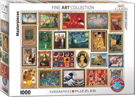 EUROGRAPHICS Puzzle Koláž: Krásné umění 1000 dílků