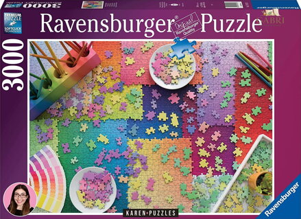 RAVENSBURGER Puzzle Karen: Puzzle over puzzle 3000 dílků