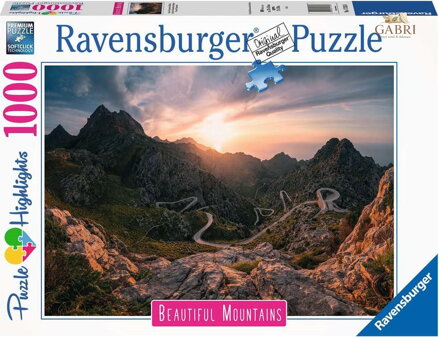 RAVENSBURGER Puzzle Dechberoucí hory: Pohoří Serra de Tramuntana, Mallorca 1000 dílků