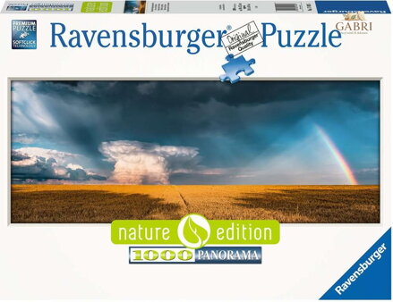 RAVENSBURGER Panoramatické puzzle Obloha před bouřkou 1000 dílků