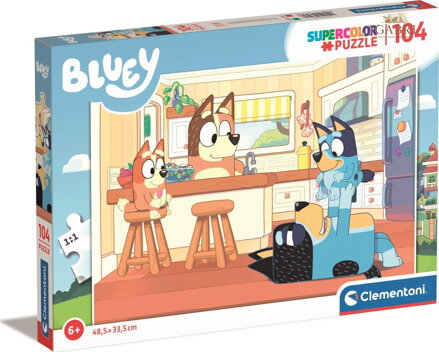 CLEMENTONI Puzzle Bluey 104 dílků