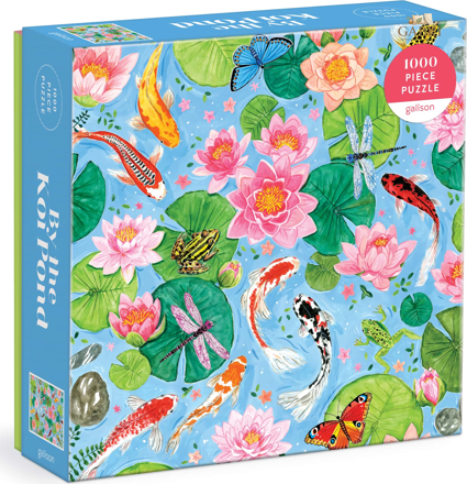 GALISON Puzzle U jezírka Koi kaprů 1000 dílků