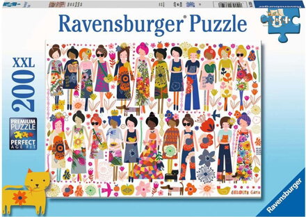 RAVENSBURGER Puzzle Květinové motivy XXL 200 dílků
