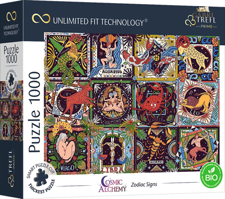 TREFL Puzzle UFT Vesmírná magie: Znamení zvěrokruhu 1000 dílků