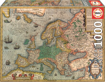 EDUCA Puzzle Mapa Evropy 1000 dílků