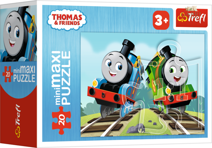 TREFL Puzzle Mašinka Tomáš: Tomáš a Percy 20 dílků