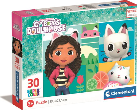 CLEMENTONI Puzzle Gábinin kouzelný domek 30 dílků