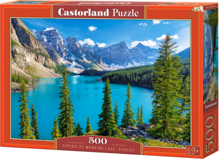 CASTORLAND Puzzle Jaro u jezera Moraine, Kanada 500 dílků
