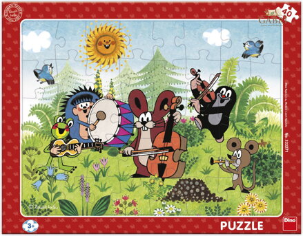DINO Puzzle Krtek a kapela 40 dílků