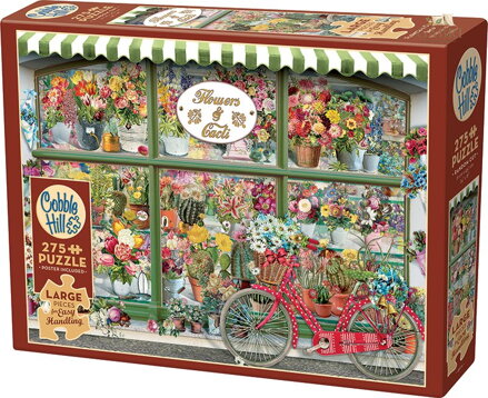 COBBLE HILL Puzzle Obchod s květinami a kaktusy XL 275 dílků