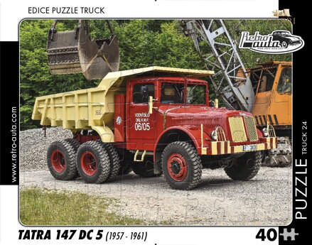 RETRO-AUTA Puzzle TRUCK č.24 Tatra 147 DC 5 (1957-1961) 40 dílků