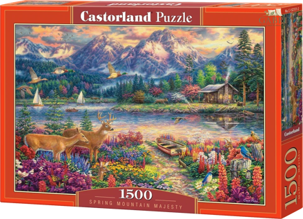 CASTORLAND Puzzle Majestát jarních hor 1500 dílků