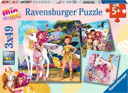 RAVENSBURGER Puzzle Mia a já 3x49 dílků
