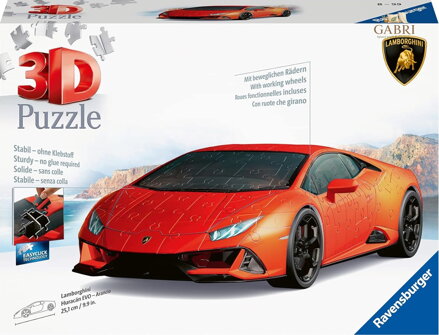 RAVENSBURGER 3D puzzle Lamborghini Huracán Evo oranžové 156 dílků