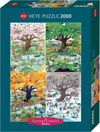 HEYE Puzzle Cartoon Classics: Čtyři roční období 2000 dílků