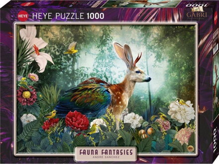HEYE Puzzle Fauna Fantasies: Zajdalen 1000 dílků