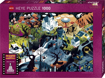 HEYE Puzzle Movie Masters: Filmy Tima Burtona 1000 dílků