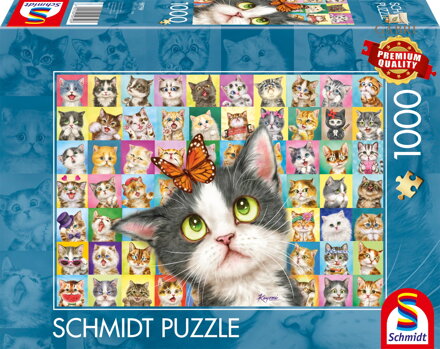 SCHMIDT Puzzle Kočičí výrazy 1000 dílků