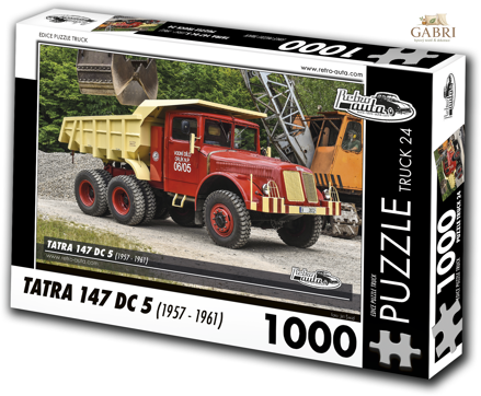 RETRO-AUTA Puzzle TRUCK č.24 Tatra 147 DC 5 (1957-1961) 1000 dílků