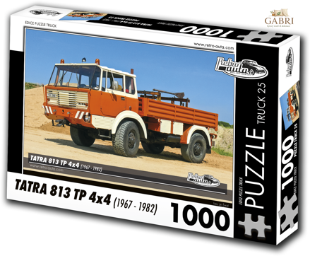 RETRO-AUTA Puzzle TRUCK č.25 Tatra 813 TP 4x4 (1967-1982) 1000 dílků