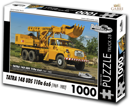 RETRO-AUTA Puzzle TRUCK č.28 Tatra 148 UDS 110a 6x6 (1969-1982) 1000 dílků