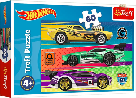 TREFL Puzzle Hot Wheels: Závod 60 dílků