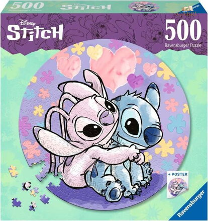 RAVENSBURGER Kulaté puzzle Stitch 500 dílků