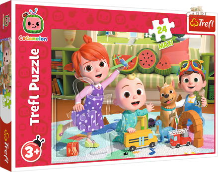 TREFL Puzzle Cocomelon: Připraveni na dobrodružství MAXI 24 dílků