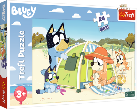 TREFL Puzzle Bluey a její skvělý den MAXI 24 dílků