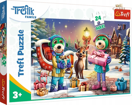Puzzle Treflíci: Zimní čas MAXI 24 dílků