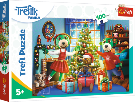 Puzzle Treflíci v zimě 100 dílků