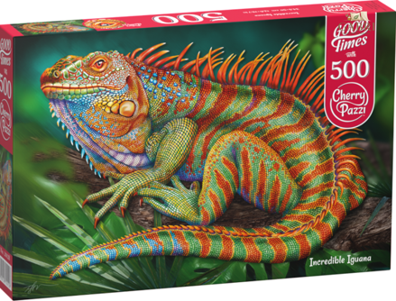 CHERRY PAZZI Puzzle Neuvěřitelný leguán 500 dílků