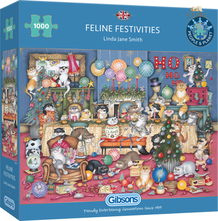 GIBSONS Puzzle Kočičí svátky 1000 dílků