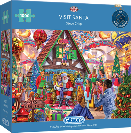 GIBSONS Puzzle Navštivte Santu 1000 dílků