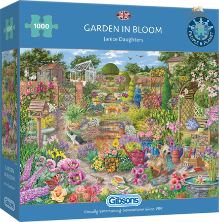 GIBSONS Puzzle Rozkvetlá zahrada 1000 dílků