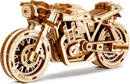 WOODEN CITY 3D puzzle Motorka Café Racer 85 dílků