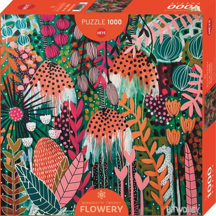 HEYE Čtvercové puzzle Flowery: Rubínový svit slunce 1000 dílků