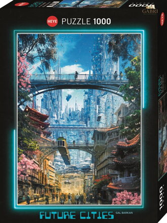 HEYE Puzzle Future Cities: Obchodní okrsek 1000 dílků