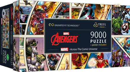 TREFL Puzzle UFT Marvel Avengers: Napříč komiksovým vesmírem 9000 dílků