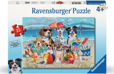 RAVENSBURGER Puzzle Zvířecí kamarádi na pláži 35 dílků