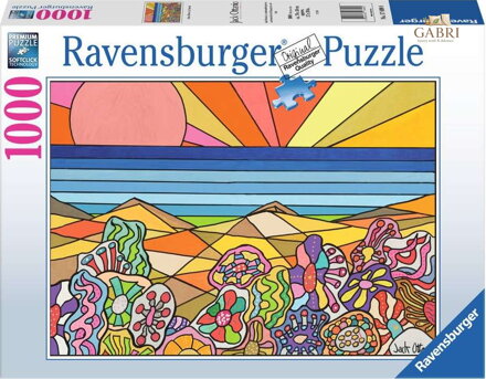RAVENSBURGER Puzzle Kamenné květiny na Havaji 1000 dílků
