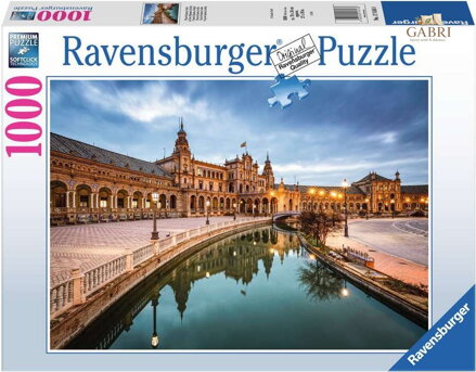 RAVENSBURGER Puzzle Španělské náměstí, Řím 1000 dílků