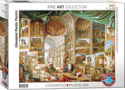 EUROGRAPHICS Puzzle Obrazárna s pohledy na moderní Řím 1000 dílků
